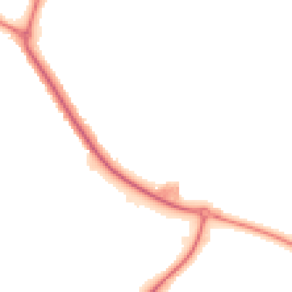 Night-time road noise heatmap for IP3 8UL