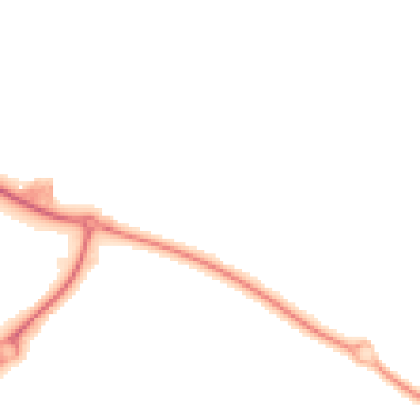 Night-time road noise heatmap for IP3 8XB