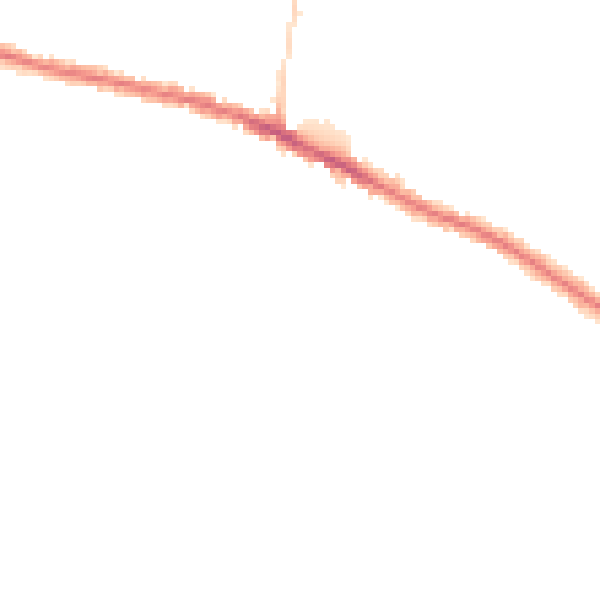 Night-time road noise heatmap for IP3 9AG