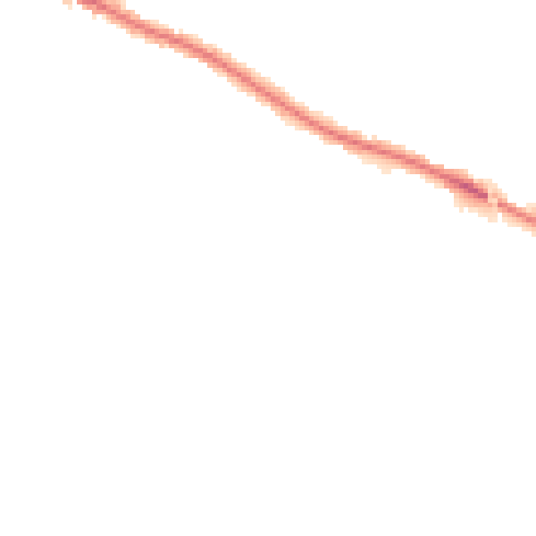 Night-time road noise heatmap for IP3 9DY