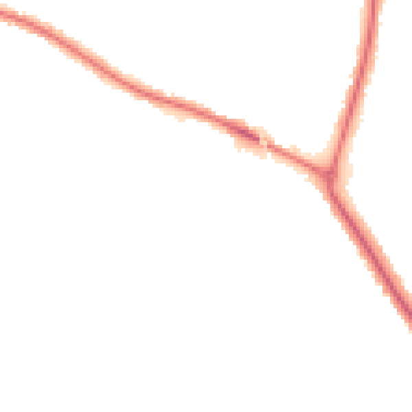 Night-time road noise heatmap for IP3 9ES