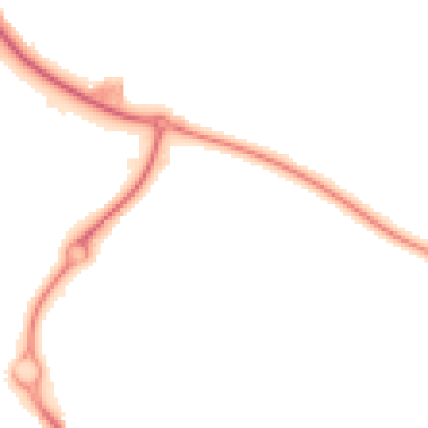 Night-time road noise heatmap for IP3 9FE