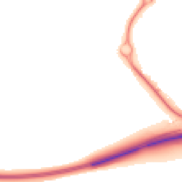 Night-time road noise heatmap for IP3 9GA