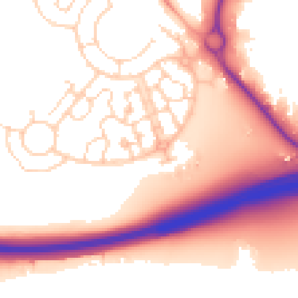 Daytime road noise heatmap for IP3 9GD