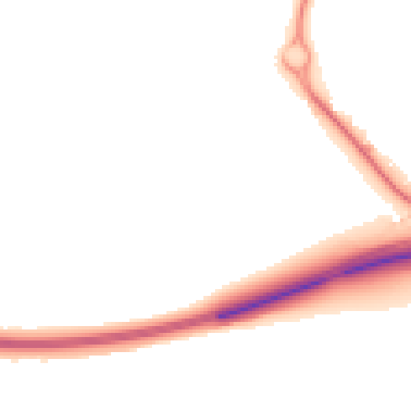 Night-time road noise heatmap for IP3 9GD