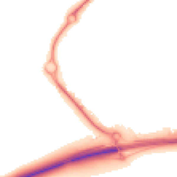 Night-time road noise heatmap for IP3 9RT