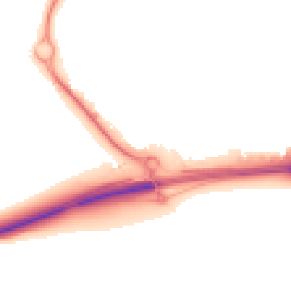 Night-time road noise heatmap for IP3 9SS
