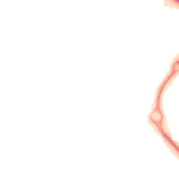 Night-time road noise heatmap for IP3 9UE