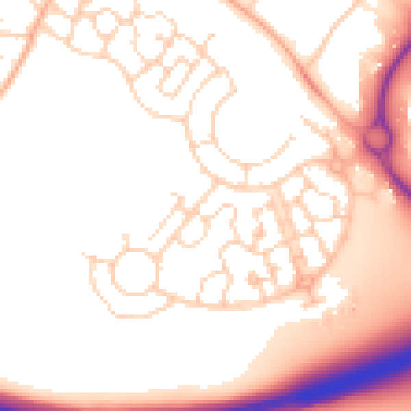 Daytime road noise heatmap for IP3 9UR