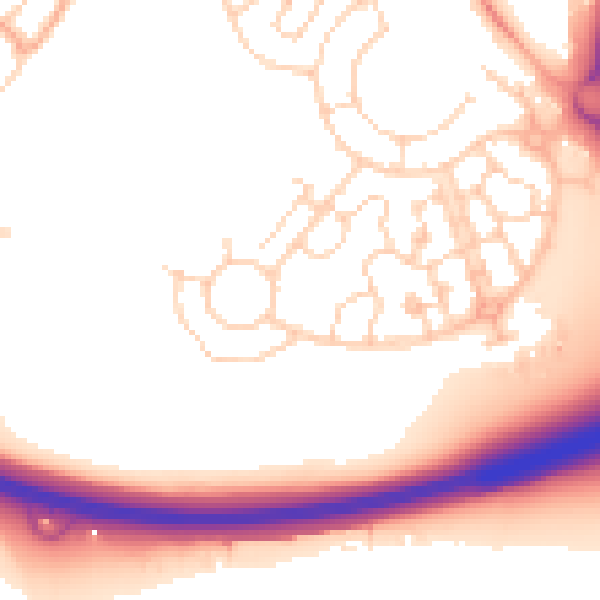 Daytime road noise heatmap for IP3 9UU