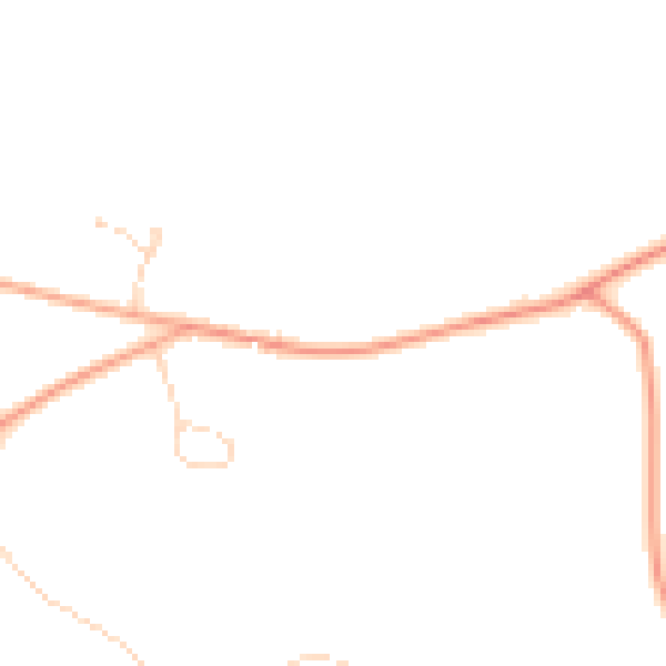 Daytime road noise heatmap for IP30 0BE