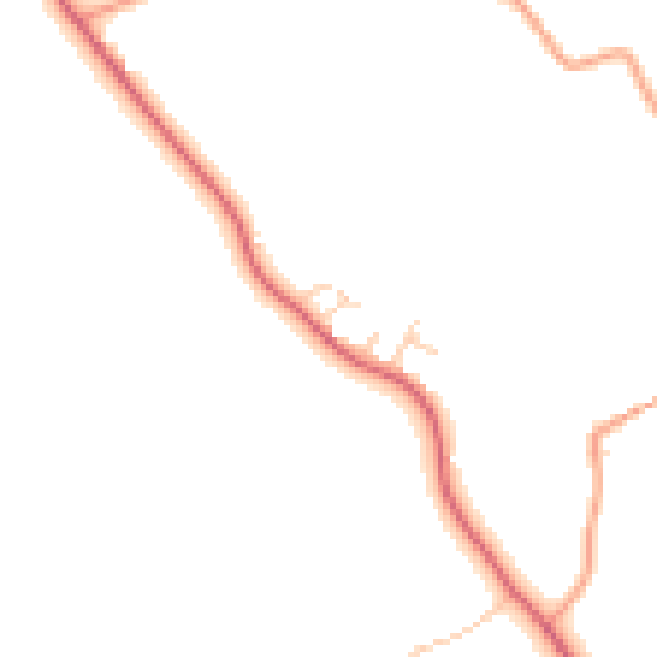 Daytime road noise heatmap for IP30 0BJ