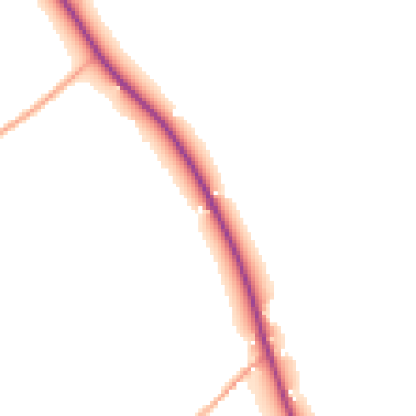 Daytime road noise heatmap for IP30 0BS