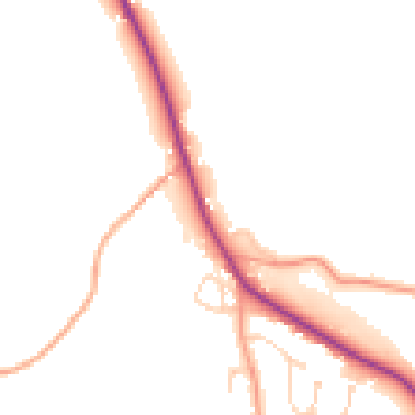 Daytime road noise heatmap for IP30 0BU