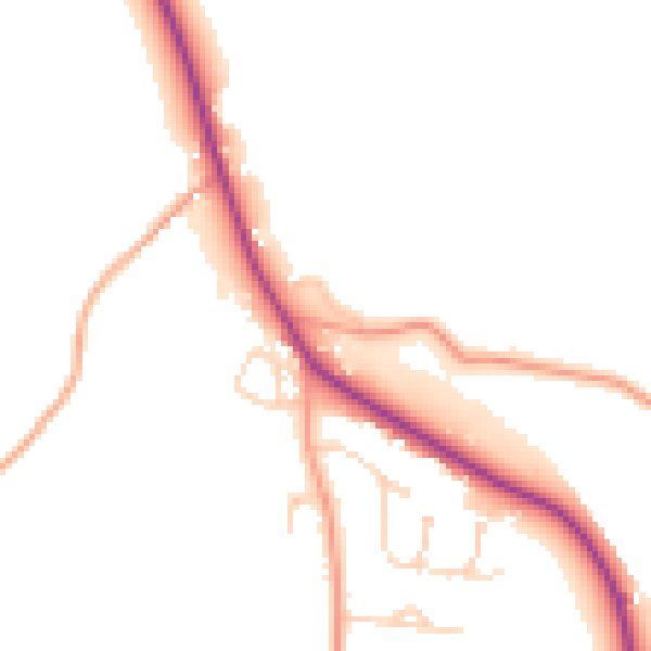 Daytime road noise heatmap for IP30 0BX