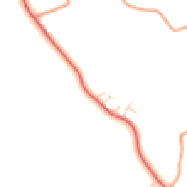 Daytime road noise heatmap for IP30 0BY
