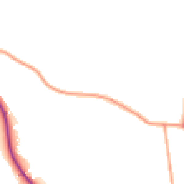 Daytime road noise heatmap for IP30 0DA