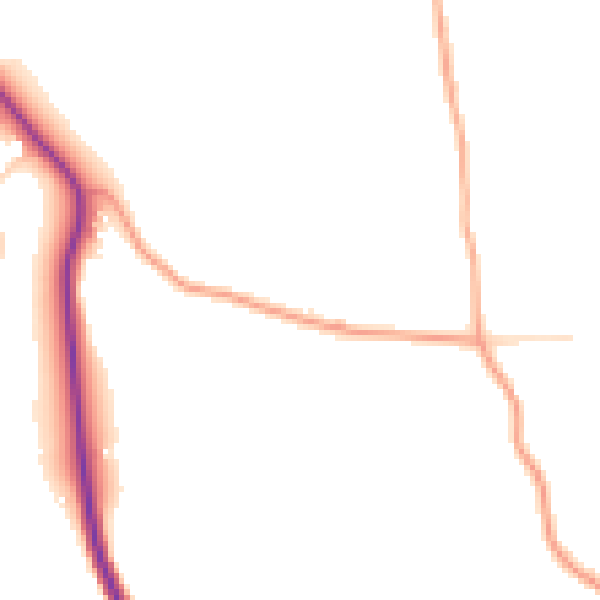 Daytime road noise heatmap for IP30 0DU