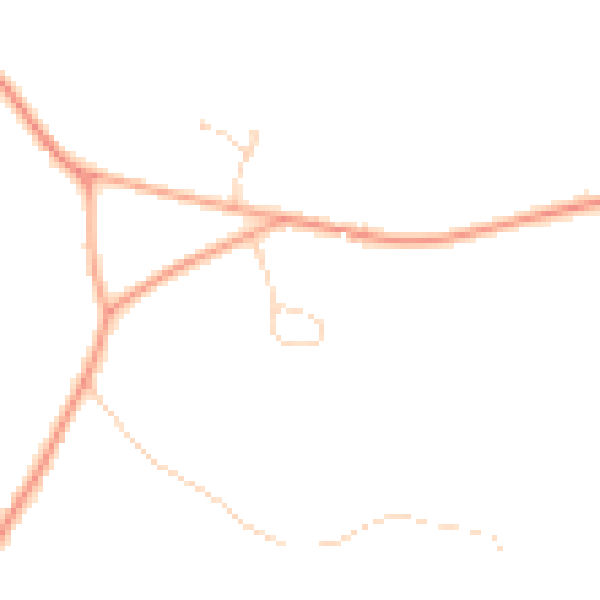 Daytime road noise heatmap for IP30 0HL