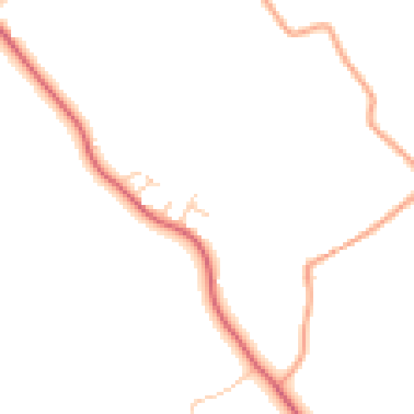 Daytime road noise heatmap for IP30 0HZ