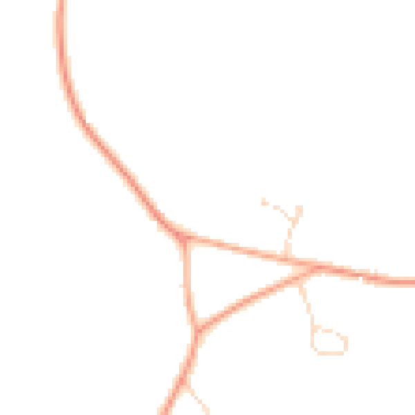 Daytime road noise heatmap for IP30 0JZ