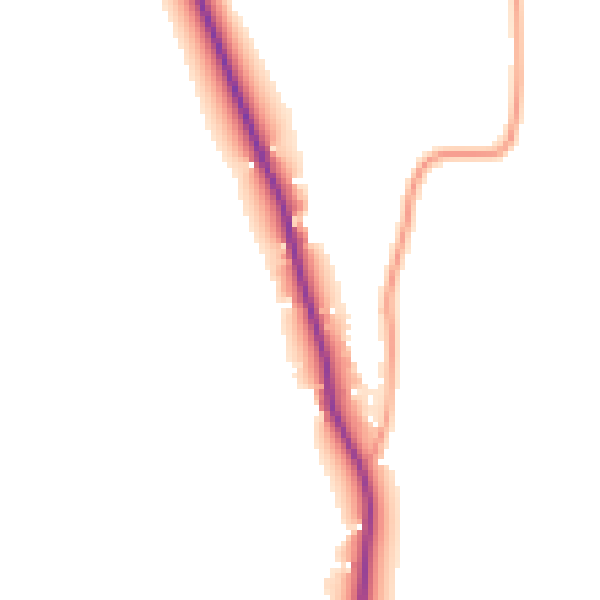 Daytime road noise heatmap for IP30 0LP
