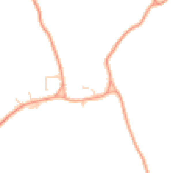 Daytime road noise heatmap for IP30 0QS