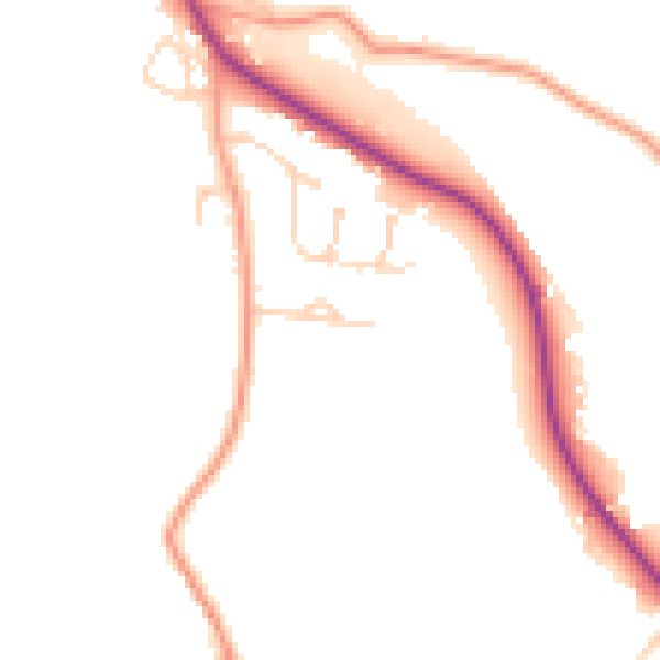Daytime road noise heatmap for IP30 0TX
