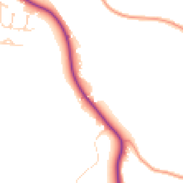 Daytime road noise heatmap for IP30 0UL