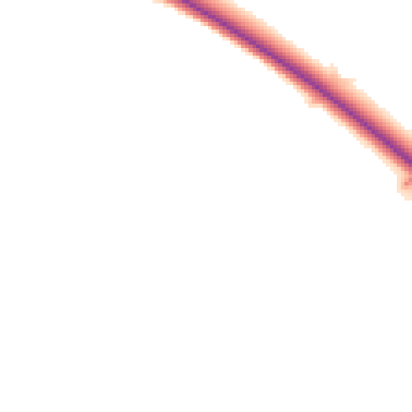 Night-time road noise heatmap for IP30 9AQ
