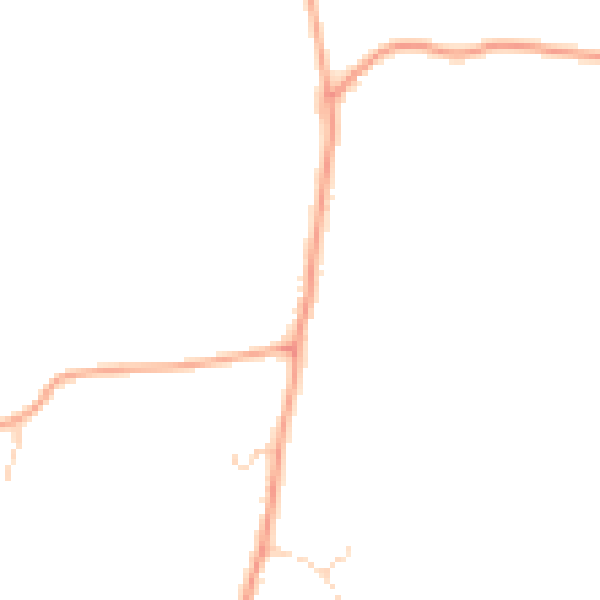 Daytime road noise heatmap for IP30 9AZ