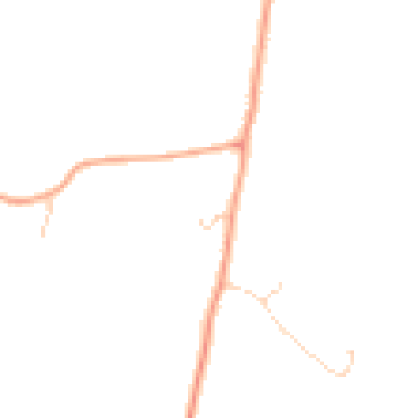 Daytime road noise heatmap for IP30 9BD