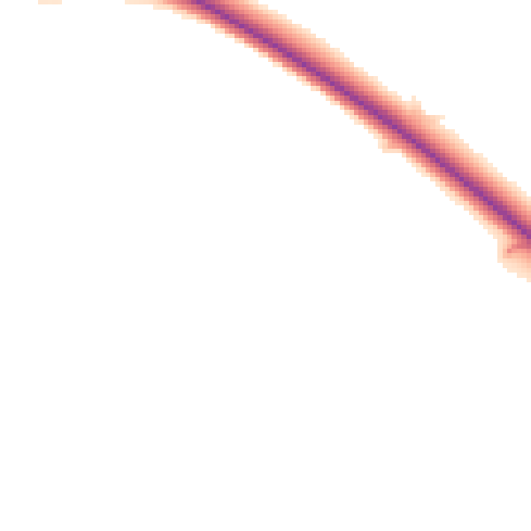 Night-time road noise heatmap for IP30 9BY
