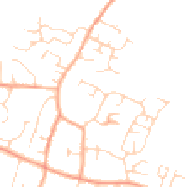 Daytime road noise heatmap for IP30 9GG