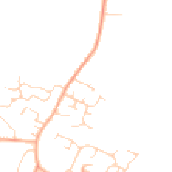 Daytime road noise heatmap for IP30 9GH