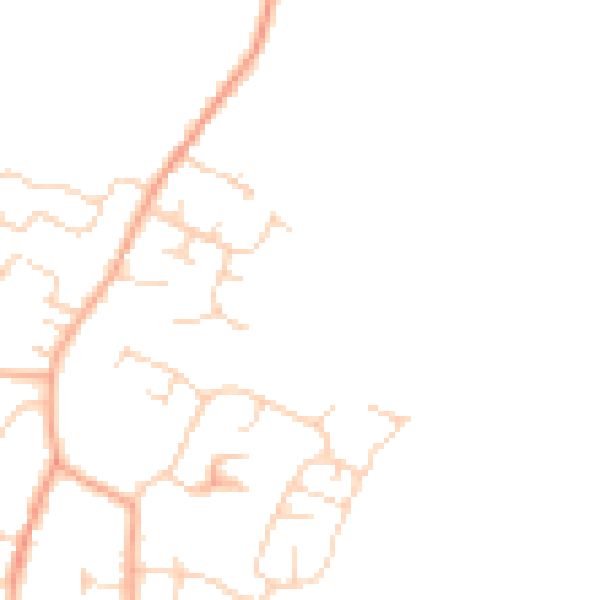 Daytime road noise heatmap for IP30 9GR