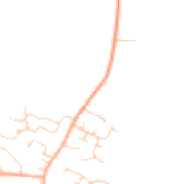 Daytime road noise heatmap for IP30 9HG