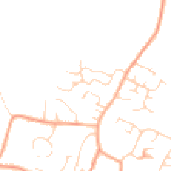 Daytime road noise heatmap for IP30 9JH