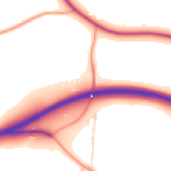 Daytime road noise heatmap for IP30 9NN