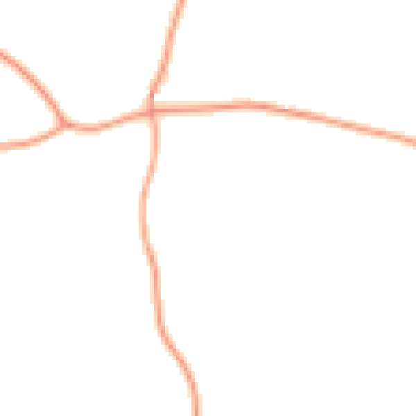 Daytime road noise heatmap for IP30 9SU