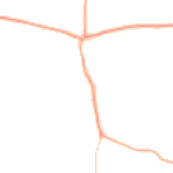 Daytime road noise heatmap for IP30 9SW