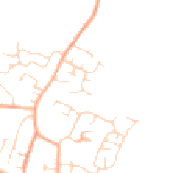 Daytime road noise heatmap for IP30 9UG