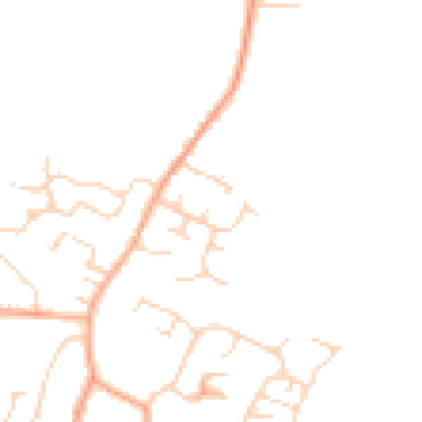 Daytime road noise heatmap for IP30 9UH