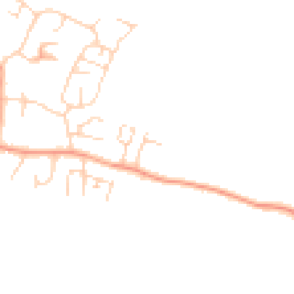 Daytime road noise heatmap for IP30 9YH