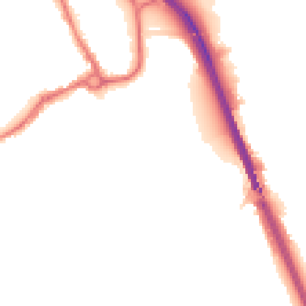 Night-time road noise heatmap for IP33 1AG