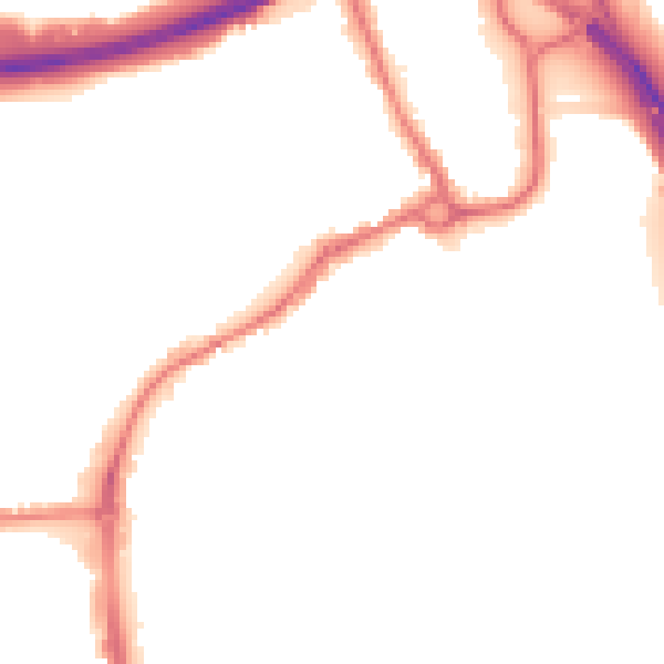Night-time road noise heatmap for IP33 1AL