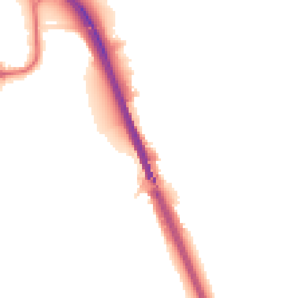 Night-time road noise heatmap for IP33 1AT