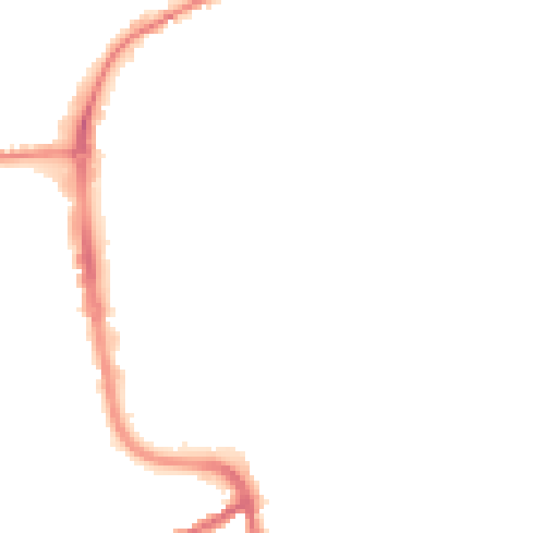 Night-time road noise heatmap for IP33 1BJ