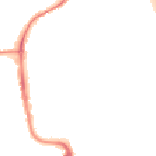 Night-time road noise heatmap for IP33 1DD