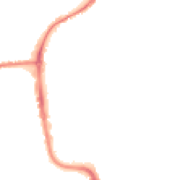 Night-time road noise heatmap for IP33 1DR